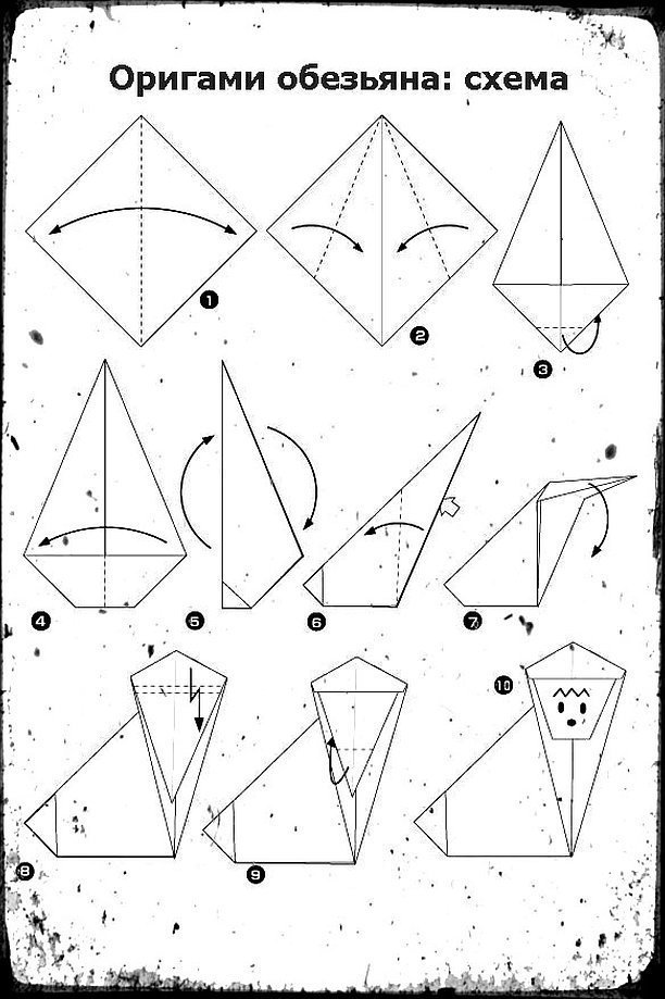 Оригами из бумаги схемы