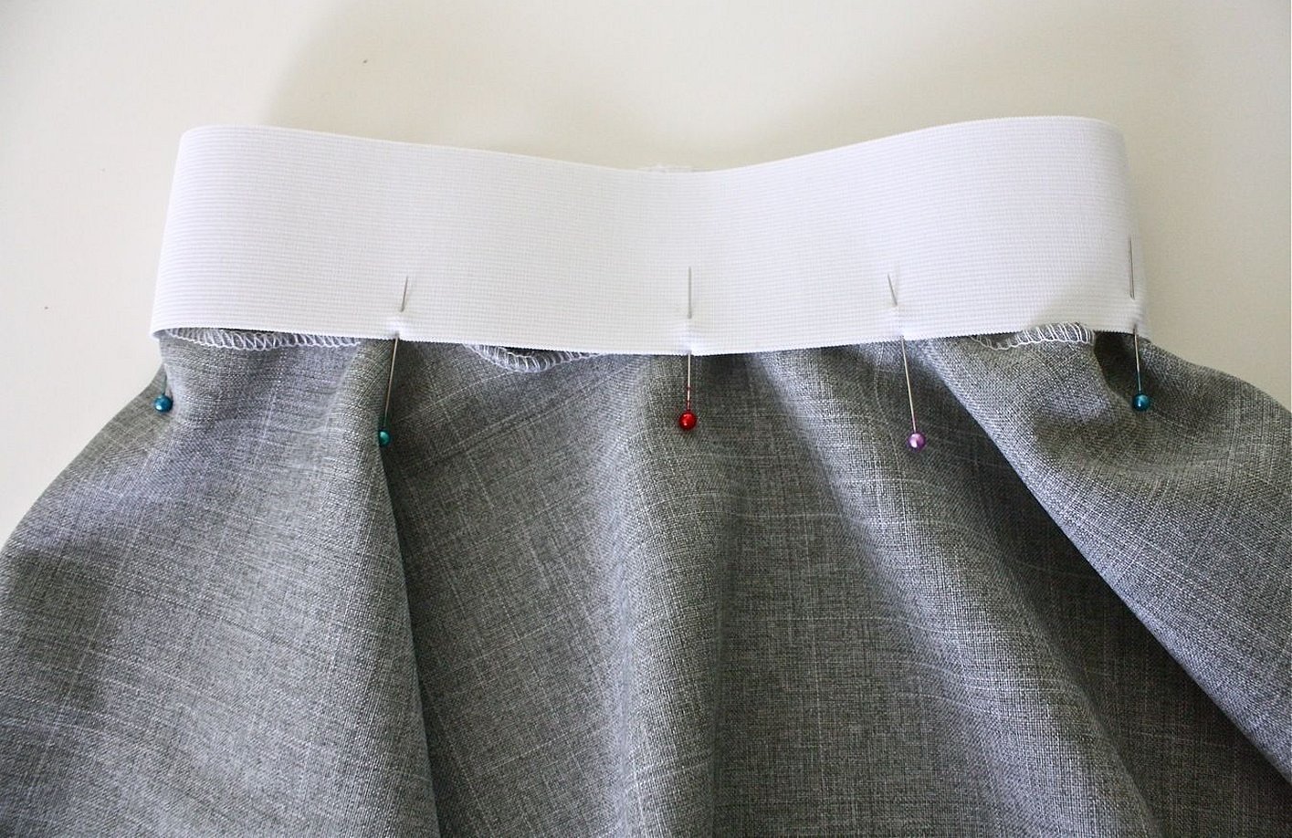 Как пришить резинку на юбку